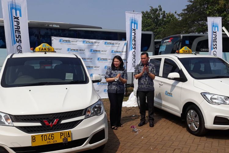 Peresmian 150 armada baru jenis Wuling Confero Taksi Express, Rabu (4/7/2018)