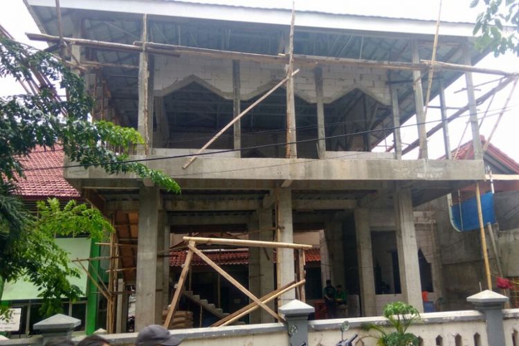 Mushala yang dibangun secara swadaya oleh PNS dan PPSU Kecamatan Koja, Jakarta Utara. Foto diambil Sabtu (27/1/2018).
