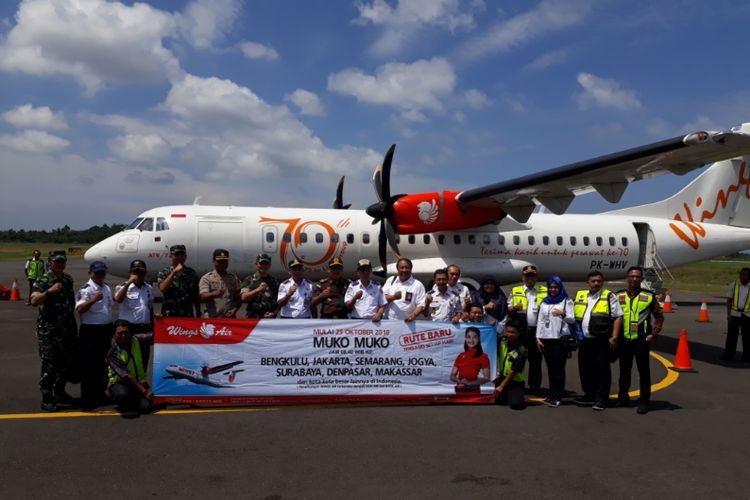 Wings Air buka rute Bengkulu-Mukomuko, Kamis (25/10/2018).