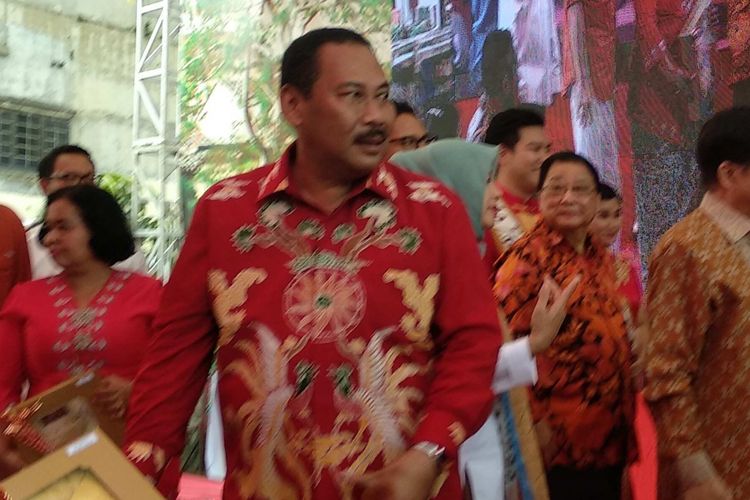 Wali Kota Jakarta Barat Anas Effendi pada acara Festival Pecinan 2018 di Glodok, Jakarta Barat, Sabtu (3/3/2018).