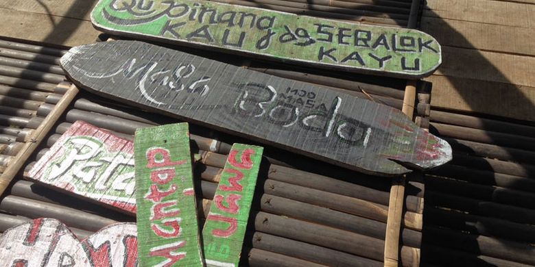 Obyek wisata Bukit Tangkeban di Desa Pulosari, Kecamatan Pulosari, Kabupaten Pemalang, Jawa Tengah, Kamis (28/9/2017). Kini Bukit Tangkeban dikembangkan secara kreatif oleh para pemuda desa untuk menarik wisatawan datang.