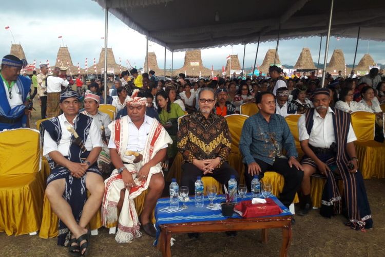 Peringatan Hari Pangan Sedunia digelar di Waikabubak, Kabupaten Sumba Barat, Provinsi Nusa Tenggara Timur (NTT), Senin (3/9/2018)
