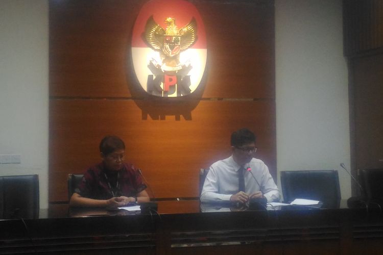 Wakil ketua Komisi Pemberantasan Korupsi (KPK) Laode Muhammad Syarif saat konferensi pers di Gedung KPK, Jakarta, Rabu (7/8/2019). 