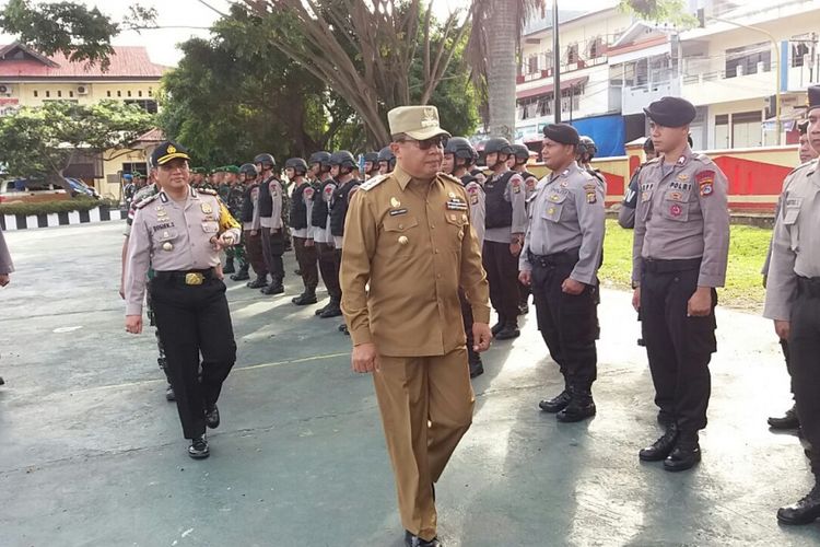 Foto//Dokumentasi Suasana Apel Pasukan Di Mapolres Poso