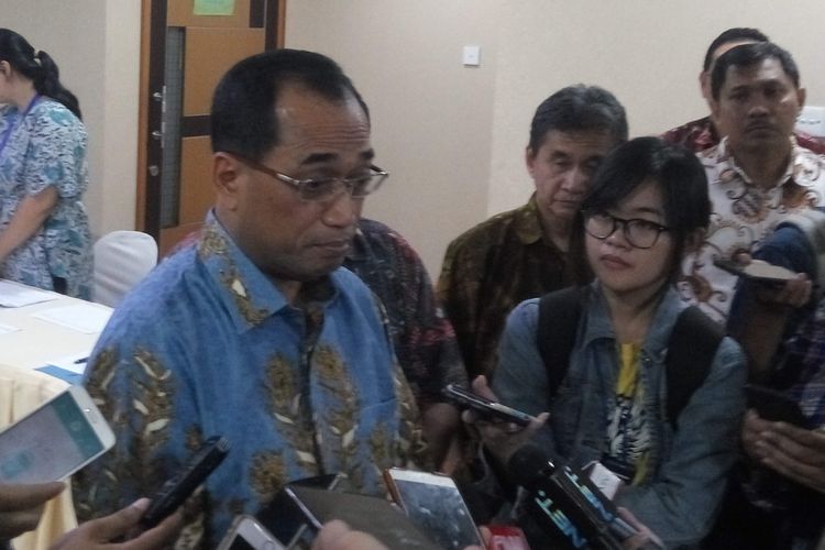 Menteri Perhubungan Budi Karya Sumadi di Jakarta, Jumat (17/5/2019).