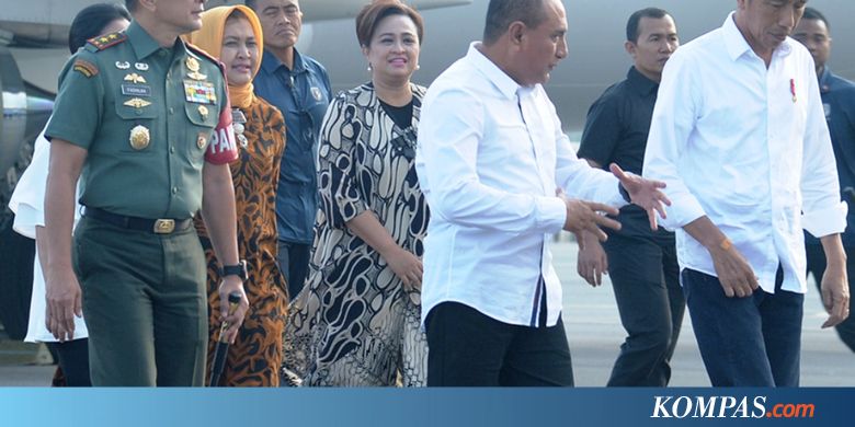 Disambut Edy Rahmayadi, Presiden Jokowi Mendarat di Silangit...
