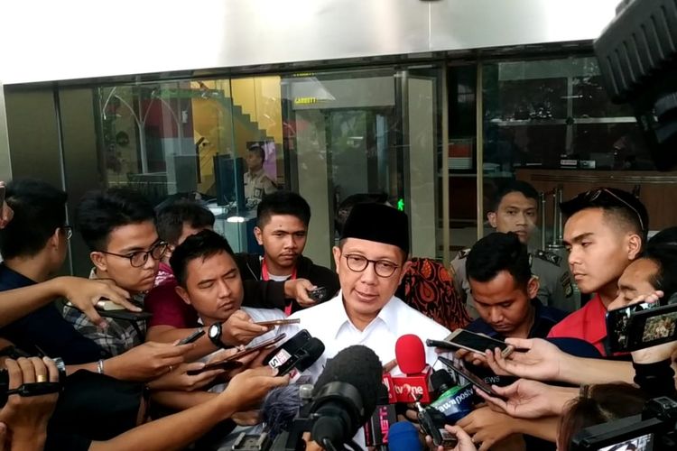 Menteri Agama Lukman Hakim Saifuddin telah memenuhi panggilan pemeriksaan sebagai saksi di Komisi Pemberantasan Korupsi (KPK), Jakarta, Rabu (8/5/2019).