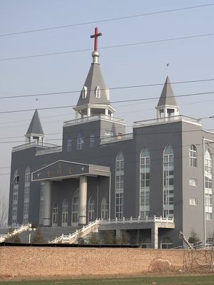 Gereja Golden Lampstand sebelum dihancurkan. Foto ini diambil pada 6 Desember 2009. (AP Photo)