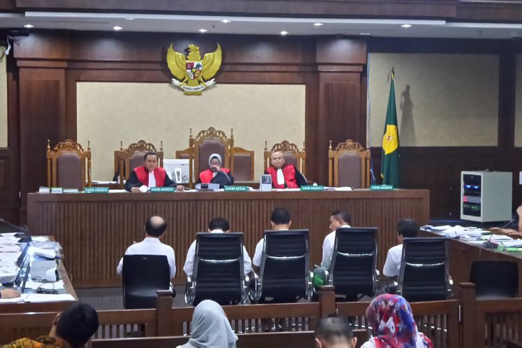 Sidang kasus suap pejabat Kementerian Desa dan PDTT kepada auditor BPK di Pengadilan Tipikor Jakarta, Rabu (6/9/2017).