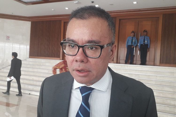 Wakil Ketua Umum PAN Bara Hasibuan di Gedung DPR, Selasa (9/7/2019).