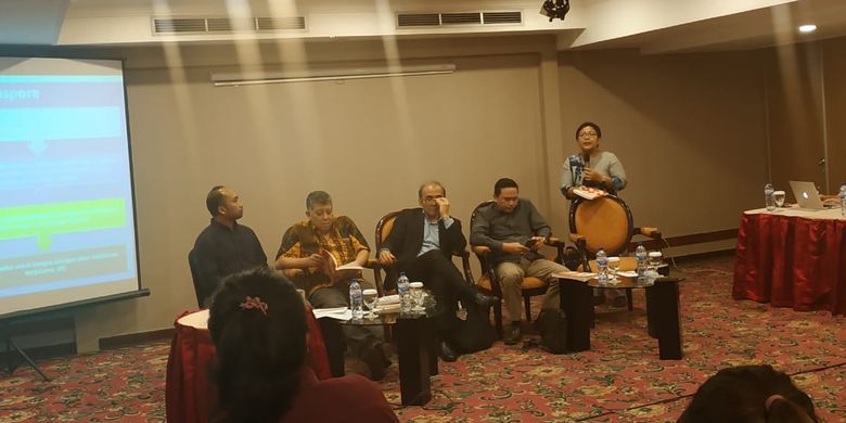 Acara peluncuran buku Kontribusi Ilmuwan Diaspora Dalam Pengembangan Sumber Daya Iptek dan Dikti di Indonesia diadakan di Jakarta (26/3/2019).