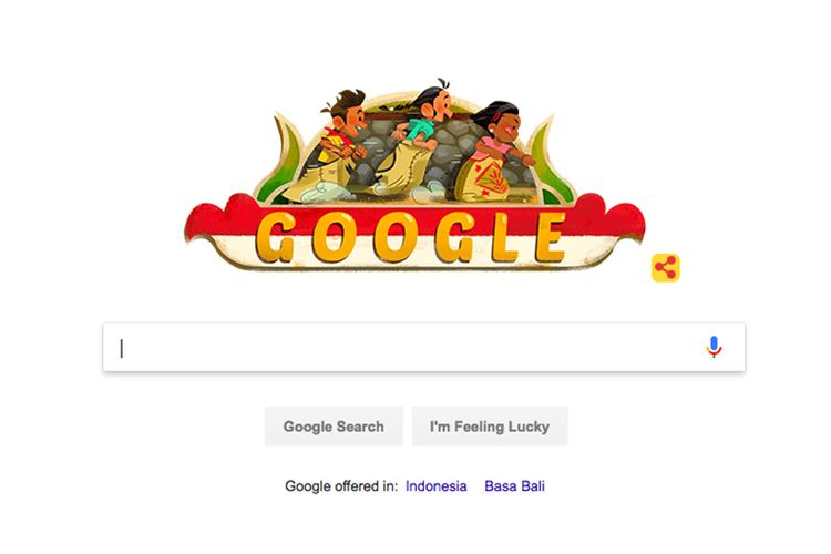 Google Doodle memperingati HUT ke-73 RI