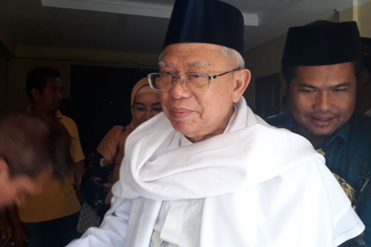 Ketua Umum Majelis Ulama Indonesia (MUI) dan Rois Aam PBNU KH Maruf Amin