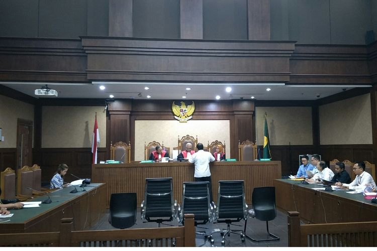 Situasi Sidang Polusi Udara di Pengadilan Negeri Jakarta Pusat, Kamis (19/9/2019).