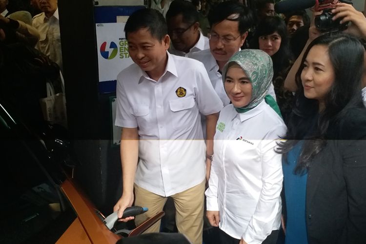 Pertamina luncurkan Green Energy Station di SPBU COCO Kuningan