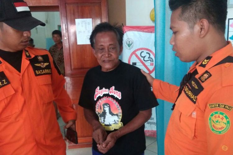  Tim SAR gabungan akhirnya menemukan Launa, salah seorang nelayan yang dilaporkan hilang oleh keluarganya, Selasa (1/8/2017). 