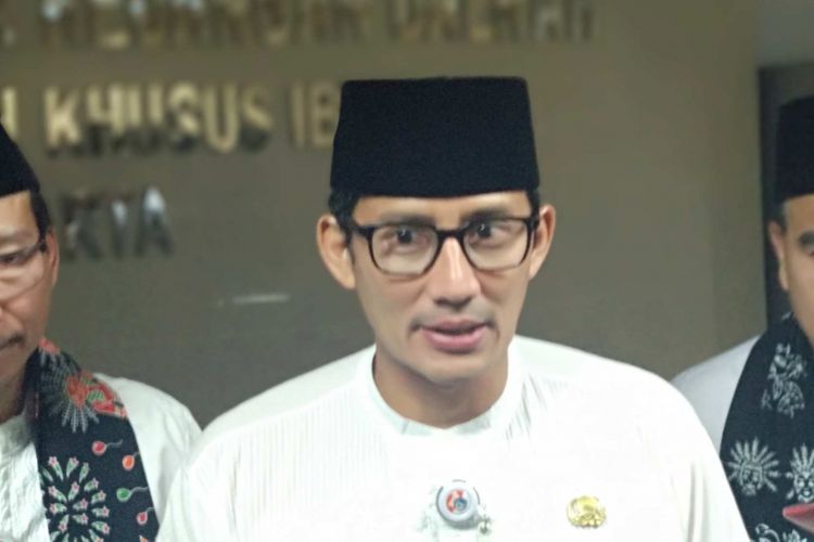 Wakil Gubernur DKI Jakarta Sandiaga Uno, Jumat (2/3/2018).