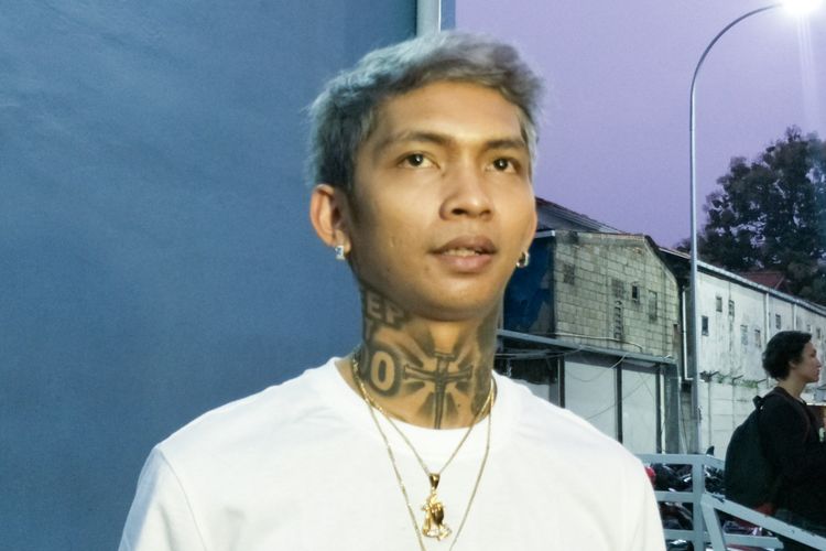 Rapper Young Lex saat ditemui di gedung Trans TV, Tendean, Jakarta Selatan, Kamis (23/8/2018).