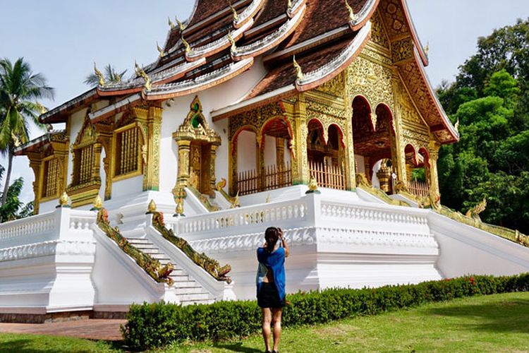 Kuil di Luang Prabang, Laos.