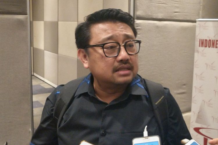 Wakil Sekjen Partai Demokrat Rachland Nashidik saat ditemui di kawasan Thamrin, Jakarta Pusat, Senin (10/12/2018).