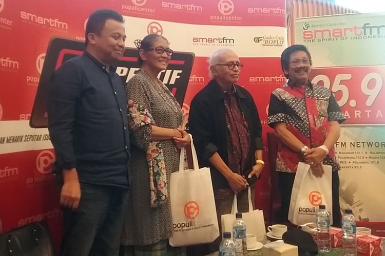 Talkshow Perspektif Indonesia membahas pro-kontra nonton bareng film Pengkhianatan G30S PKI, Jakarta, Sabtu (23/9/2017).