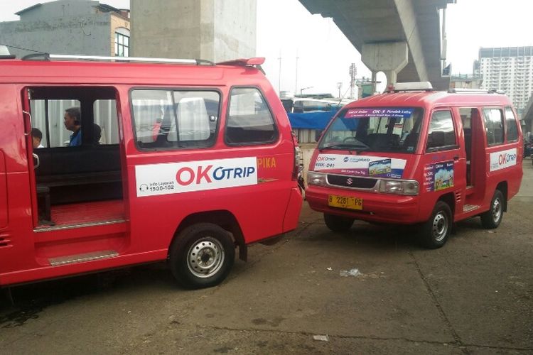 Trayek 3 OK OTrip Jakarta Selatan dengan rute Lebak Bulus-Pondok Labu mulai diuji coba, Senin (19/2/2018).