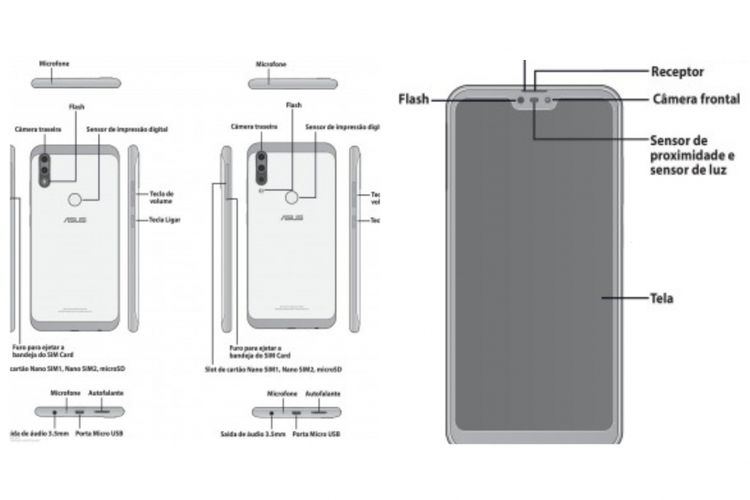Ilustrasi kertas manual Zenfone Max Shot dan Max Plus M2