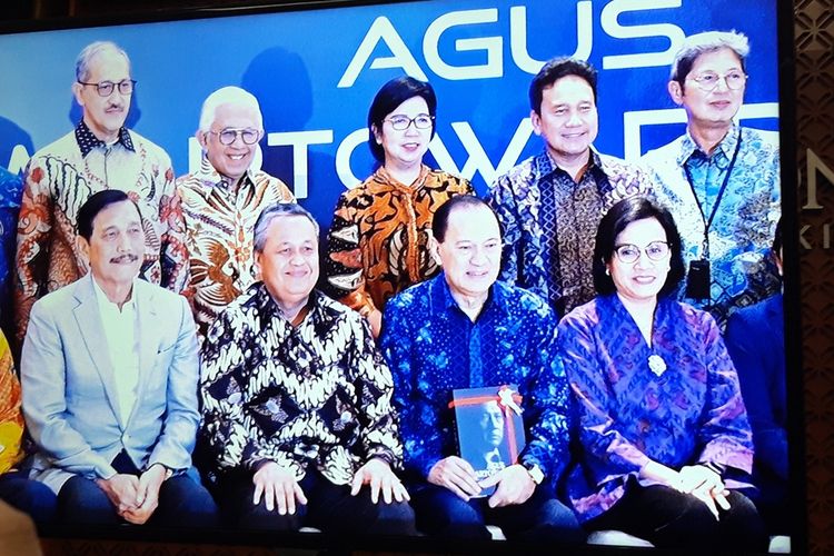Peluncuran Biografi Agus Martowardojo di Jakarta, Senin (2/8/2019).