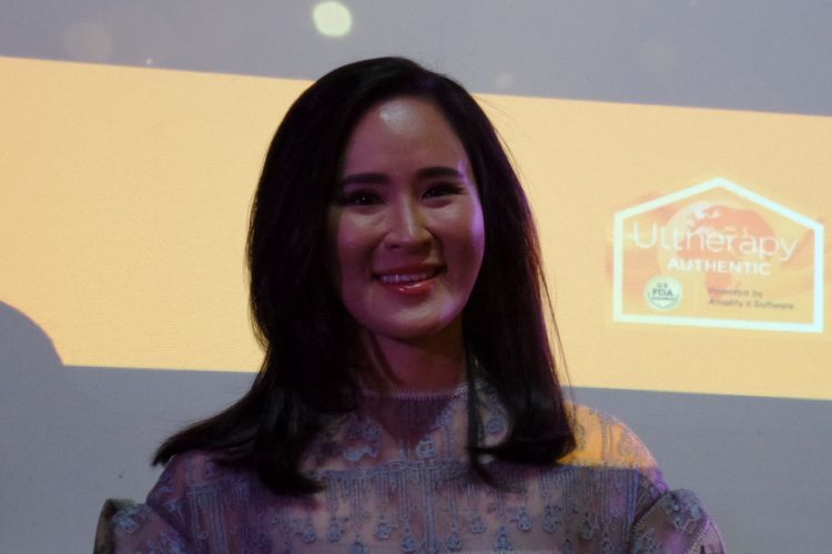 Founder Jakarta Aesthetic Clinic, dr Olivia Ong pada acara peluncuran aplikasi Real Matters ID di The Hook Cafe, Kebayoran Baru, Jakarta Selatan, Jumat (7/9/2018).
