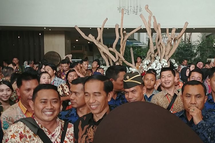 Presiden Joko Widodo hadir dalam rakernas Apeksi di Malang, Kamis (20/7/2017).