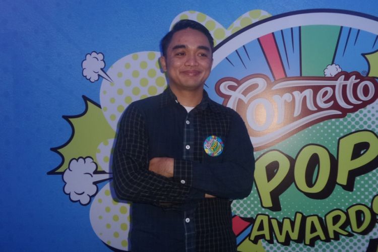 Dipha Barus usai menghadiri konferensi pers Cornetto Pop Awards di Empirica, SCBD, Jakarta Selatan, Jumat (19/5/2017).