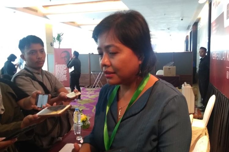 Pakar hukum tata negara, Bivitri Susanti, dalam Konferensi Nasional Hukum Tata Negara di Hotel JS Luwansa, Kuningan, Jakarta Selatan, Rabu (4/9/2019). 