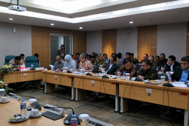 Rapat BUMD DKI Jakarta bersama Komisi C DPRD DKI Jakarta di gedung DPRD DKI, Jalan Kebon Sirih, Kamis (11/10/2018). 