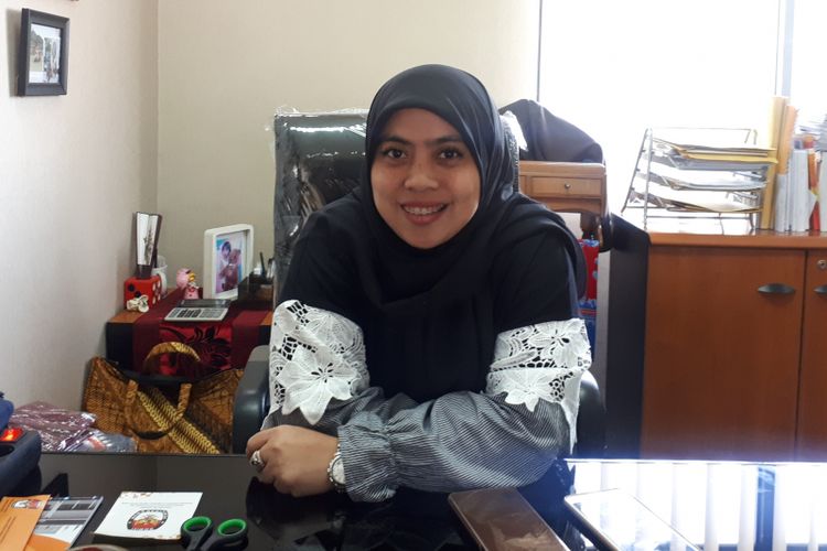 Ketua KPU DKI Jakarta Betty Epsilon Idroos di Kantor KPU DKI Jakarta, Senin (4/3/2018).