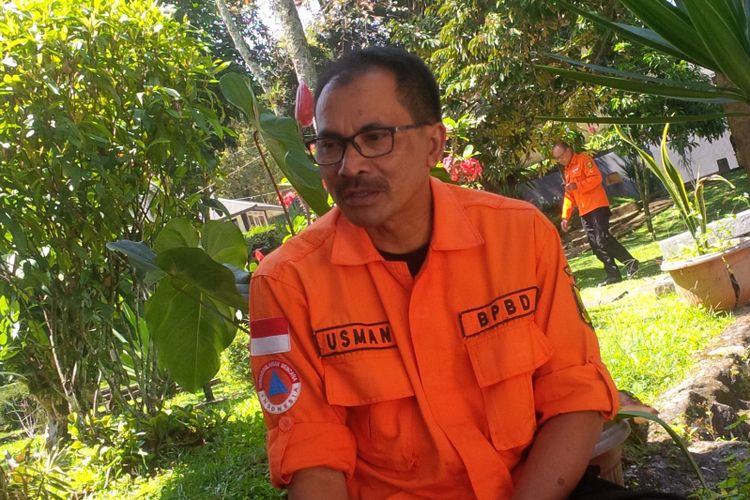 Kepala Bidang Kedaruratan dan Logistik BPBD Kabupaten Sukabumi Usman Susilo