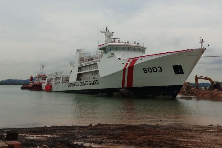 Badan Keamanan Laut (Bakamla) RI kembali meluncurkan tiga kapal patroli karya anak bangsa yang dikerjakan PT. Citra Shipyard, Tanjung Uncang, Batam, Kamis (13/12/2018).