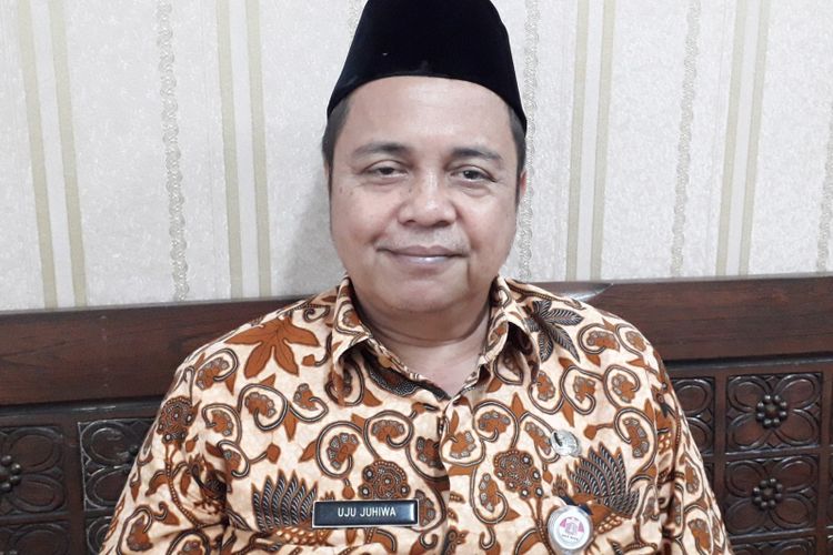 Kepala Sekolah SMKN 22 Jakarta, Uju Juhiwa, Kamis (9/6/2018).