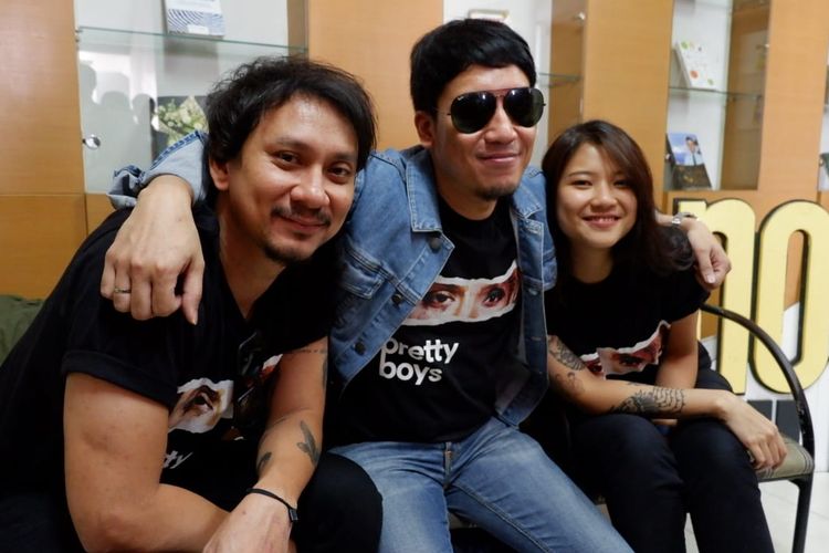 Para pemain film Pretty Boys mempromosikan film pertamanya tersebut di Kota Bandung.