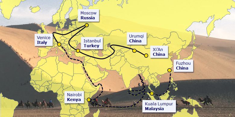 Proyek raksasa One Belt One Road, China.