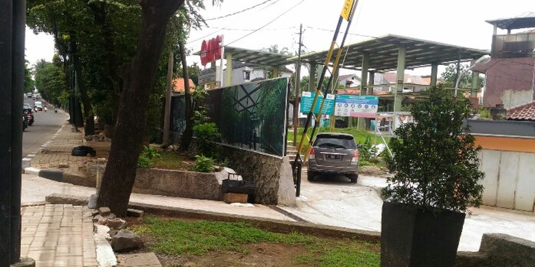 Kondisi terkini dari lokasi pembangunan RTH TB Simatupang Park, Senin (5/3/2018).