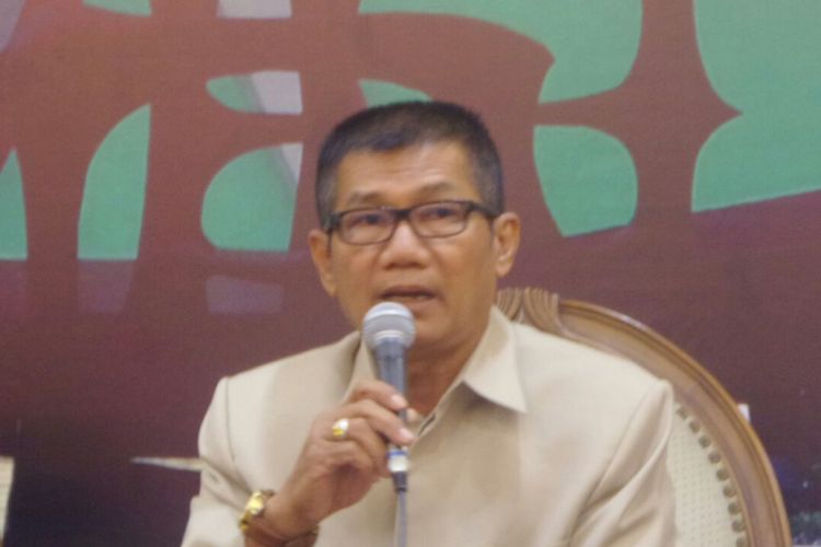 Ketua Pansus Hak Angket KPK Agun Gunandjar di Kompleks Parlemen, Senayan, Jakarta, Senin (21/8/2017).