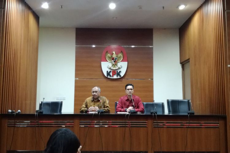 Ketua KPK Agus Rahardjo dan Juru Bicara KPK Febri Diansyah