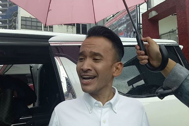 Ruben Onsu saat diwawancarai di kawasan Tendean, Jakarta Selatan, Senin (15/1/2018).