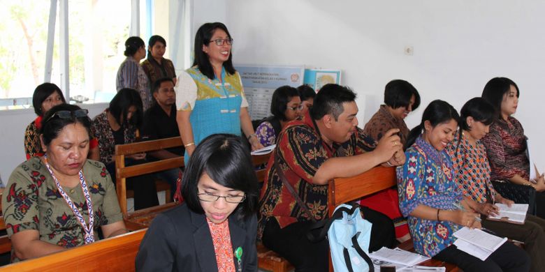 Peserta pelatihan terpadu sertifikasi sistem peradilan pidana anak (SPPA) berkunjung ke Lembaga Pemasyarakatan Khusus Anak Kupang, Nusa Tenggara Timur. Pelatihan terpadu itu merupakan hasil kerja sama EU-UNDP Sustain dengan Badan Pengembangan SDM Kementerian Hukum dan HAM.