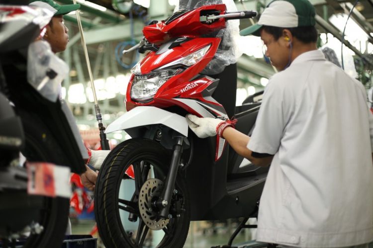 Ekspor motor Honda di kuartal pertama 2018 melonjak.
