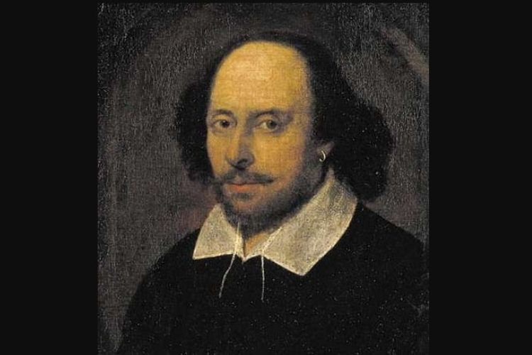 Lukisan wajah William Shakespeare karya John Taylor pada 1610.