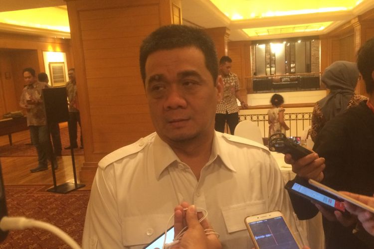 Ketua DPP Partai Gerindra Ahmad Riza Patria di Hotel Aryaduta, Jakarta Pusat, Jumat, (5/10/2018).