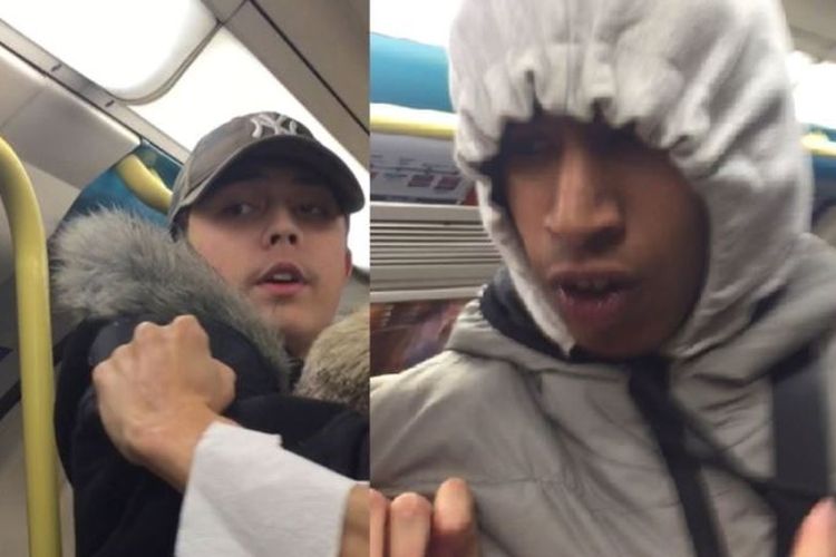 Gambar yang diduga pelaku penyiksaan seorang remaja di kereta bawah tanah London, Inggris. Pelaku menyiksa remaja 19 tahun itu agar dia mengaku, dan meminta maaf karena sudah menjadi gay