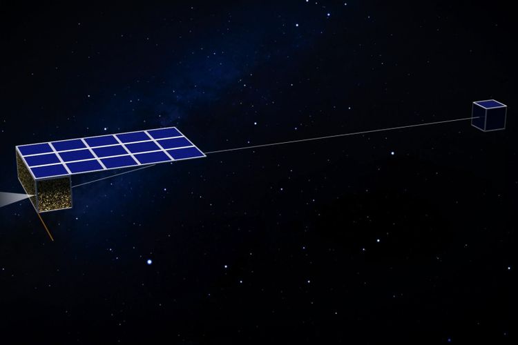 Ilustrasi satelit nanosat