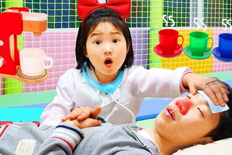 Bintang YouTube berusia enam tahun asal Korea Selatan bernama Boram ketika berakssi.